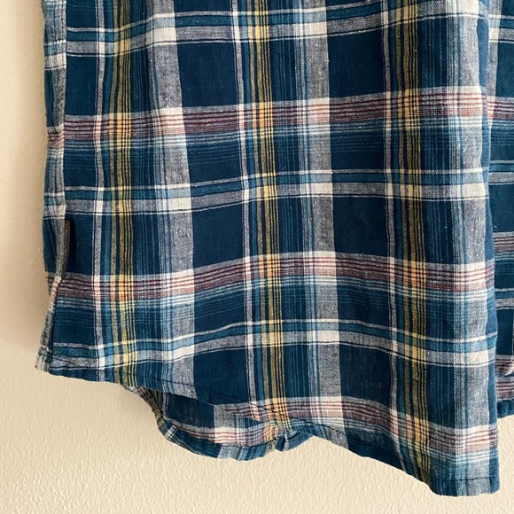 Royal Robbins plaid button up hemp shirt - Picture 6 of 7